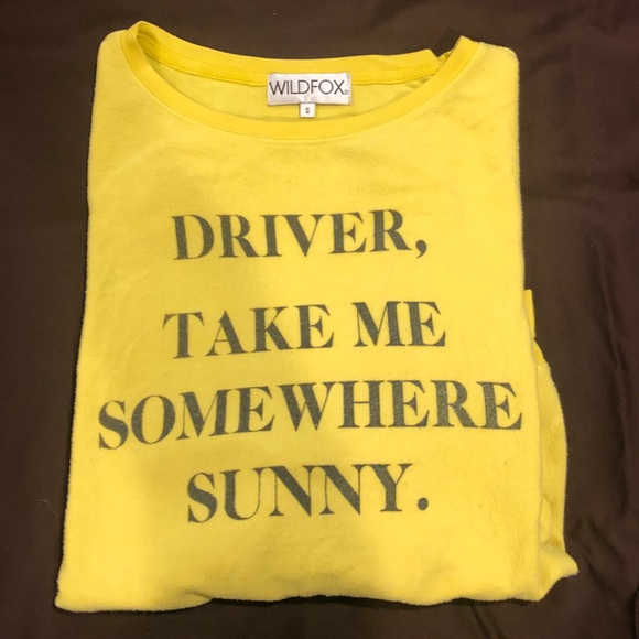 Wildfox “Driver Take Me Somewhere Sunny” Jumper - Picture 5 of 6